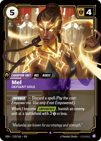 Mel - Defiant Soul (110/166 - Rare) [Riftbound TCG: Vendetta]
