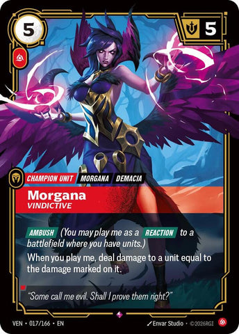 Morgana - Vindictive (017/166 - Rare) [Riftbound TCG: Vendetta]