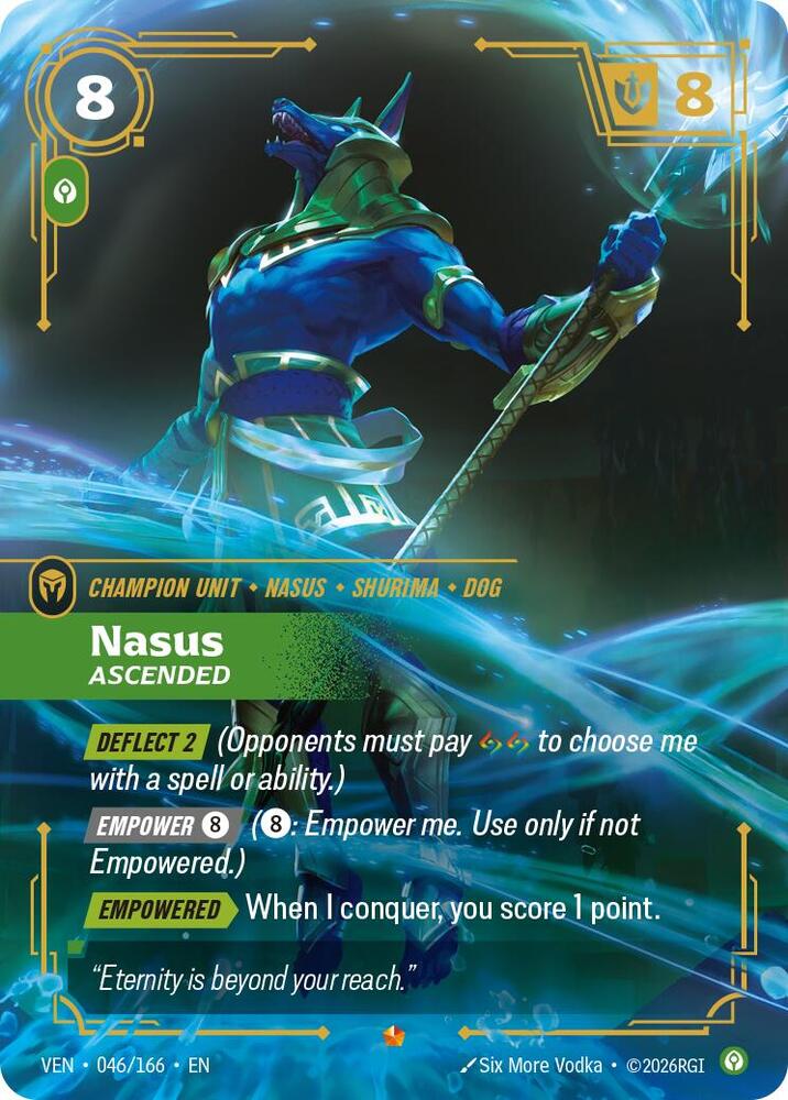 Nasus - Ascended (046/166 - Epic) [Riftbound TCG: Vendetta]