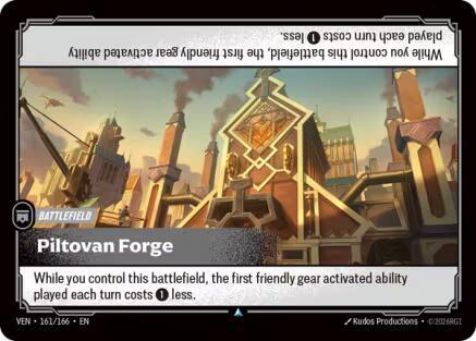 Piltovan Forge (161/166 - Uncommon) [Riftbound TCG: Vendetta]