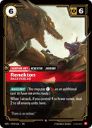 Renekton - Rage Fueled (019/166 - Rare) [Riftbound TCG: Vendetta]