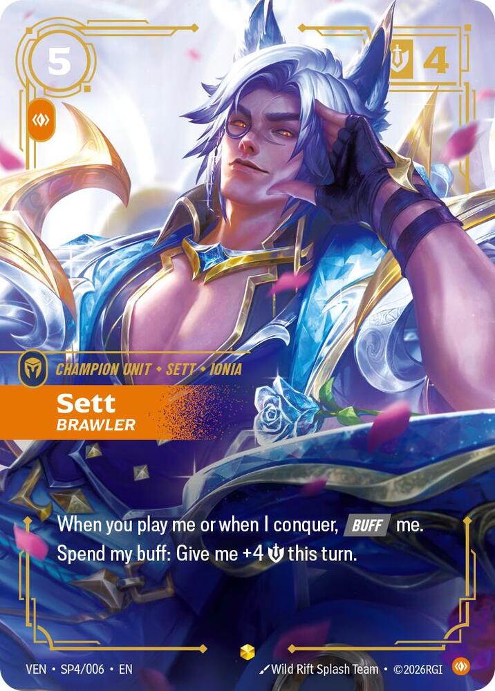 Sett - Brawler (SP4/006 - Showcase Alternate) [Riftbound TCG: Vendetta]