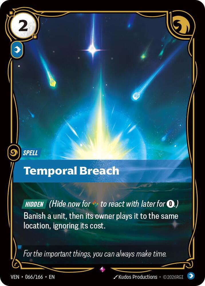 Temporal Breach (066/166 - Rare) [Riftbound TCG: Vendetta]
