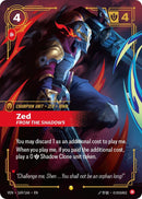 Zed - From the Shadows (169/166 - Overnumbered) [Riftbound TCG: Vendetta]