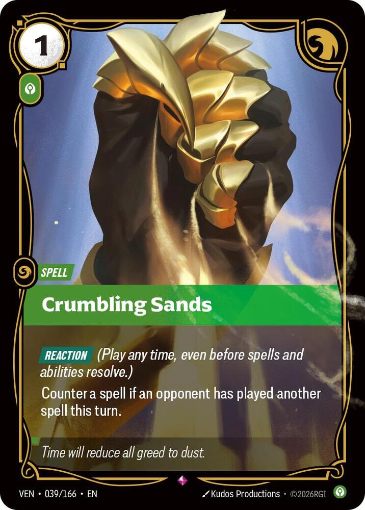 Crumbling Sands (039/166 - Rare) [Riftbound TCG: Vendetta]
