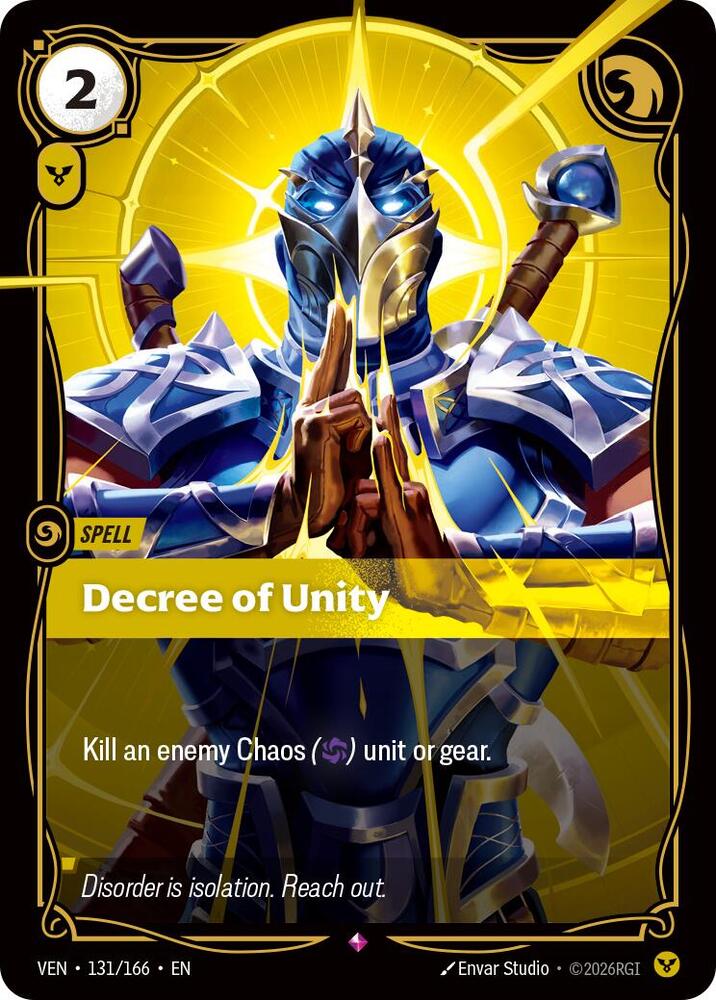 Decree of Unity (131/166 - Rare) [Riftbound TCG: Vendetta]