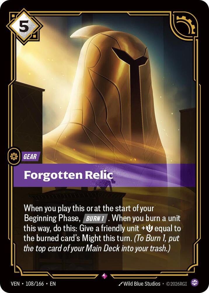 Forgotten Relic (108/166 - Rare) [Riftbound TCG: Vendetta]