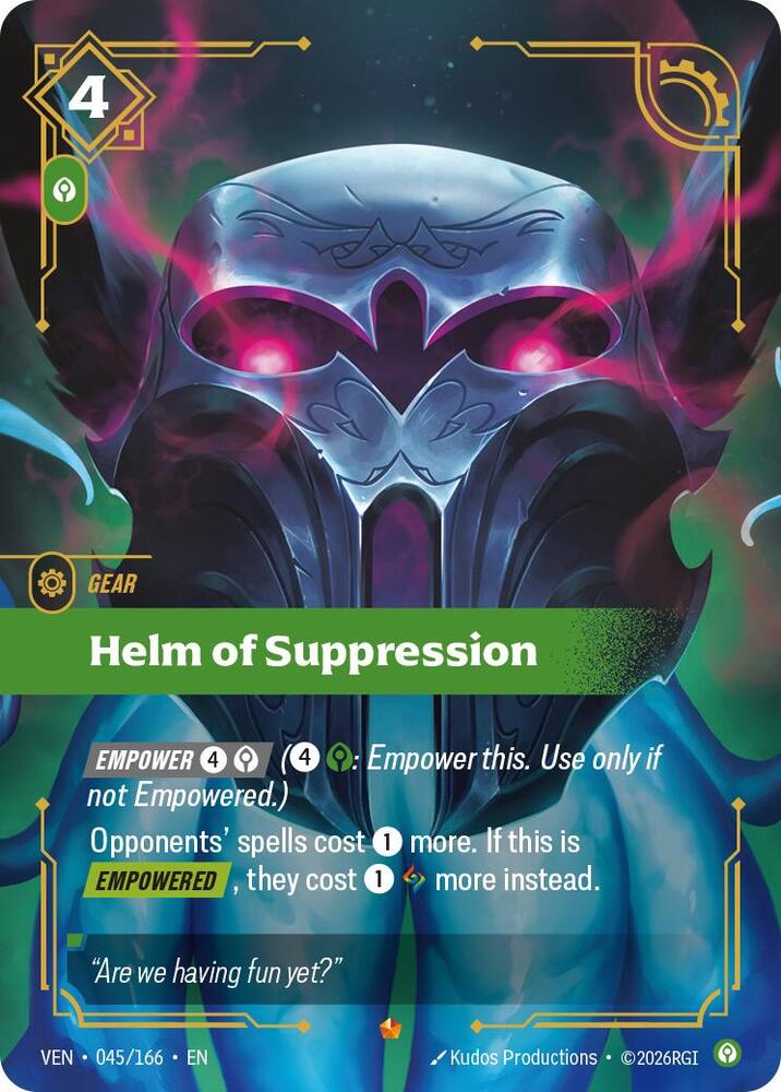 Helm of Suppression (045/166 - Epic) [Riftbound TCG: Vendetta]