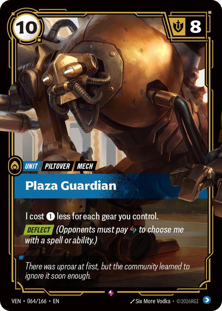 Plaza Guardian (064/166 - Rare) [Riftbound TCG: Vendetta]