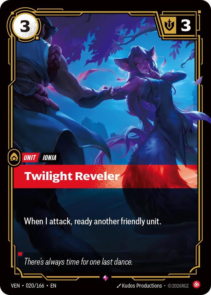 Twilight Reveler (020/166 - Rare) [Riftbound TCG: Vendetta]