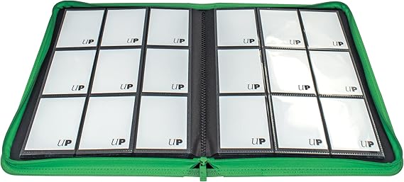 Ultra Pro 9 Pocket Zippered Pro Binder - Vivid Green