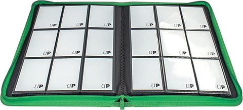 Ultra Pro 9 Pocket Zippered Pro Binder - Vivid Green