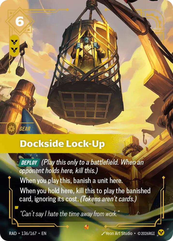 Dockside Lock-Up (136/167 - Epic) [Riftbound TCG: Radiance]