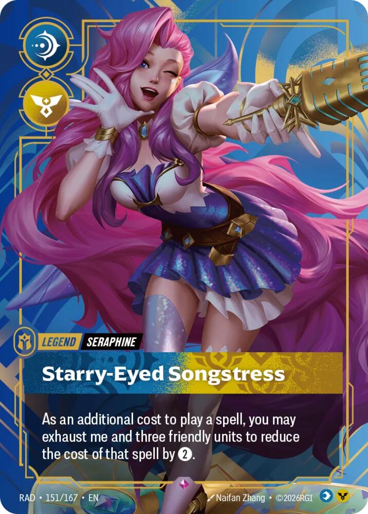 Seraphine - Starry-Eyed Songstress (151/167 - Rare) [Riftbound TCG: Radiance]