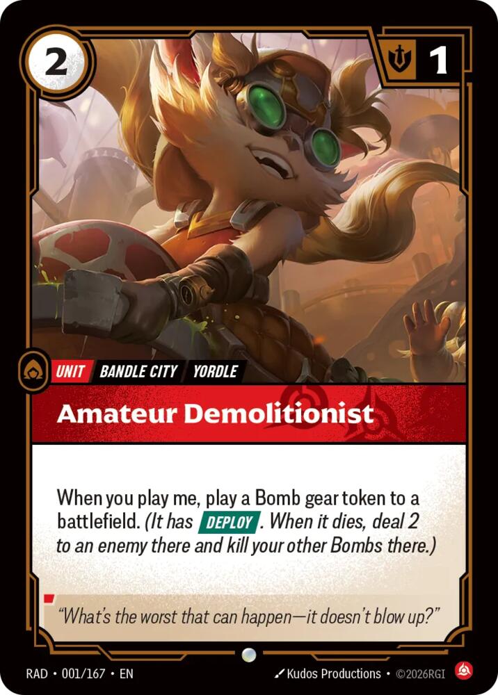 Amateur Demolitionist (001/166 - Common) [Riftbound TCG: Vendetta]