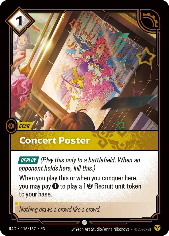 Concert Poster (116/166 - Common) [Riftbound TCG: Vendetta]