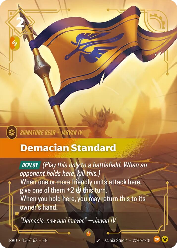 Demacian Standard (156/167 - Epic) [Riftbound TCG: Radiance]
