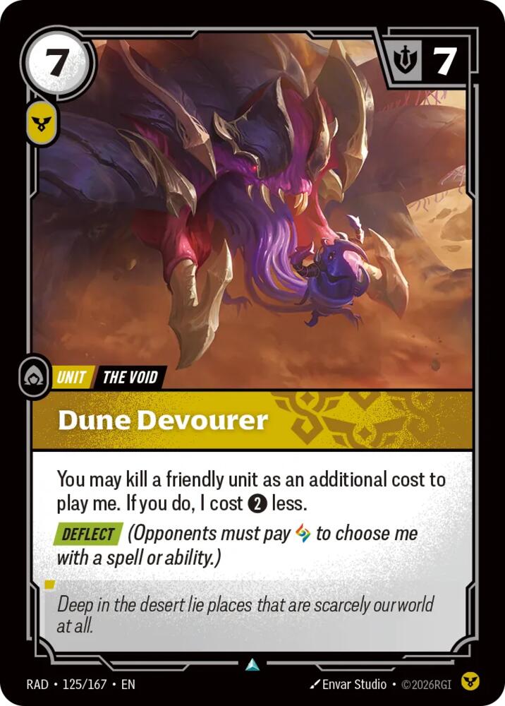Dune Devourer (125/167 - Uncommon) [Riftbound TCG: Radiance]