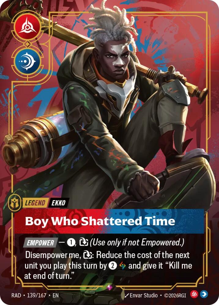 Ekko - Boy Who Shattered Time (139/167 - Rare) [Riftbound TCG: Radiance]
