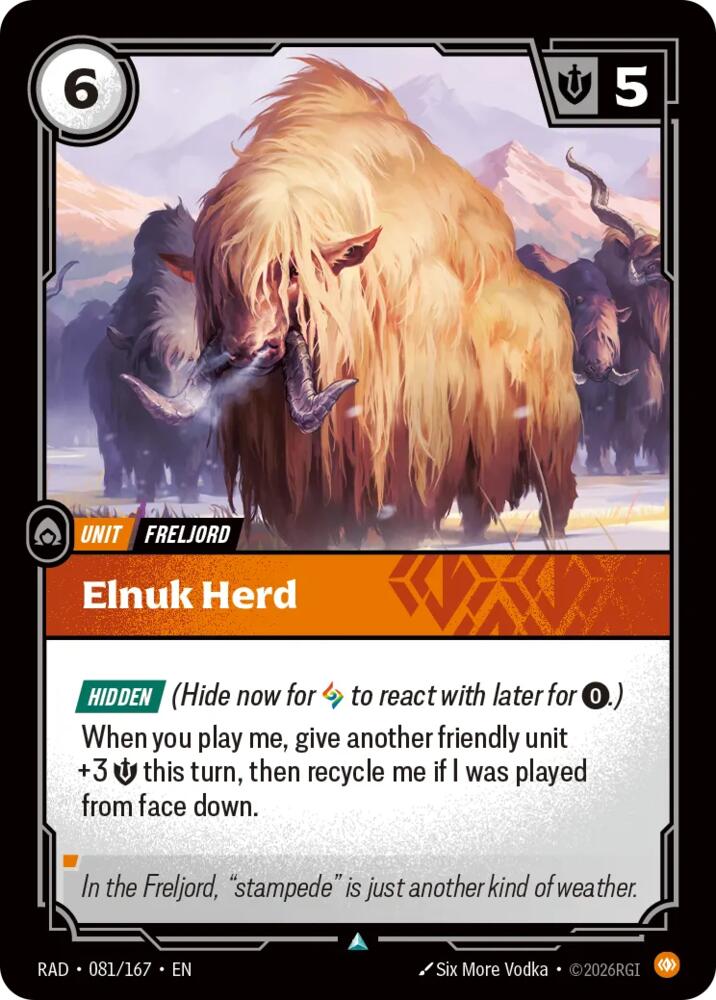 Elnuk Herd (081/167 - Uncommon) [Riftbound TCG: Radiance]