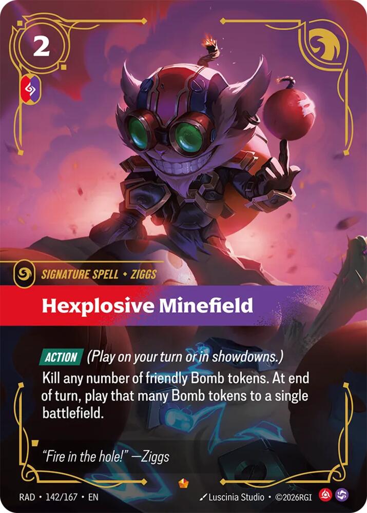 Hexplosive Minefield (142/167 - Epic) [Riftbound TCG: Radiance]