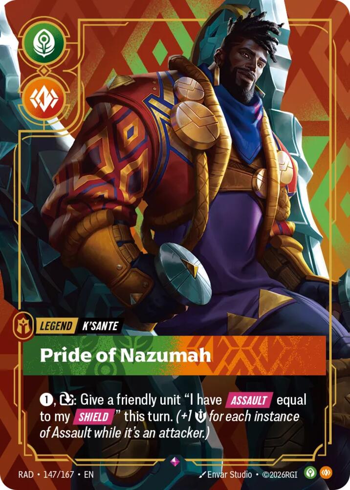 K'Sante - Pride of Nazumah (147/167 - Rare) [Riftbound TCG: Radiance]