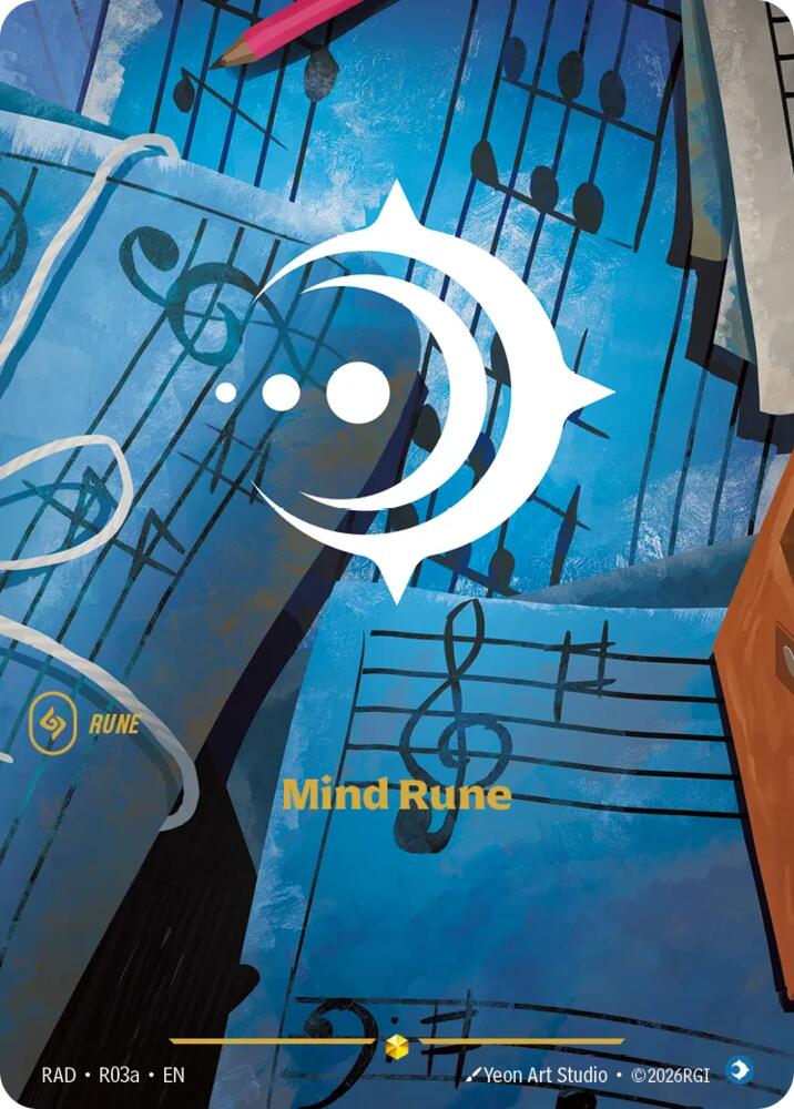 Mind Rune (R03a - Alternate) [Riftbound TCG: Radiance]
