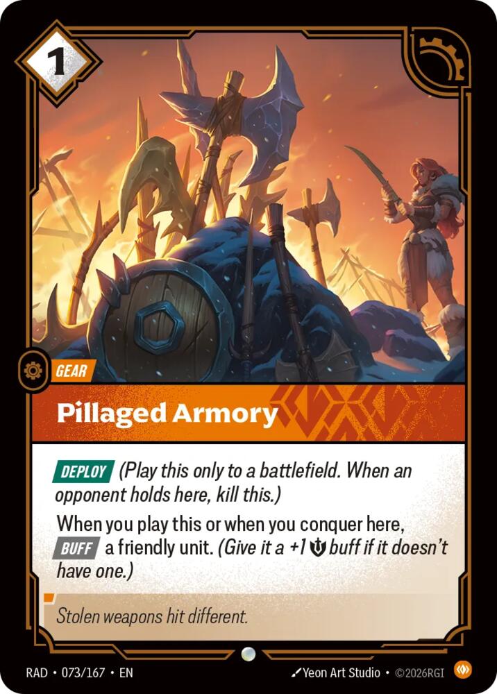 Pillaged Armory (073/166 - Common) [Riftbound TCG: Vendetta]