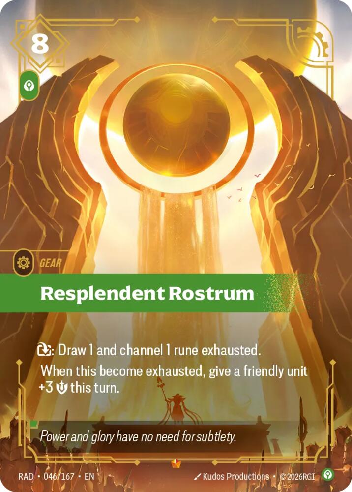 Resplendent Rostrum (046/167 - Epic) [Riftbound TCG: Radiance]