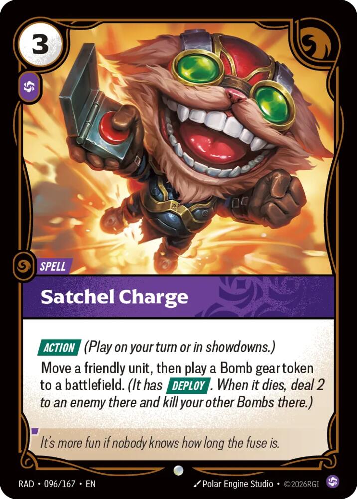 Satchel Charge (096/166 - Common) [Riftbound TCG: Vendetta]