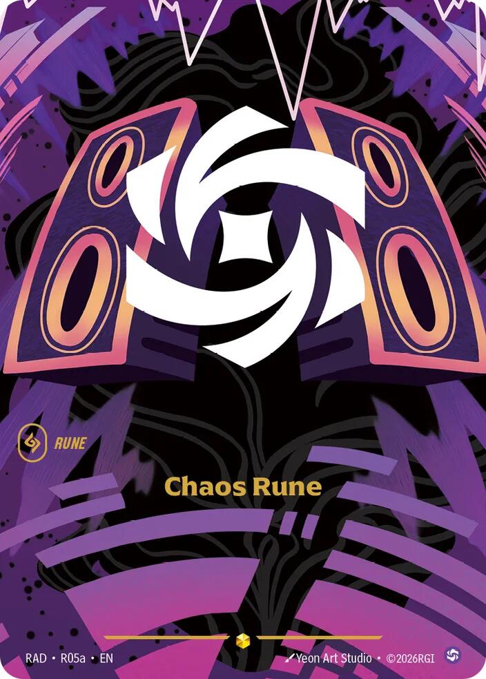 Chaos Rune (R05a - Alternate) [Riftbound TCG: Radiance]