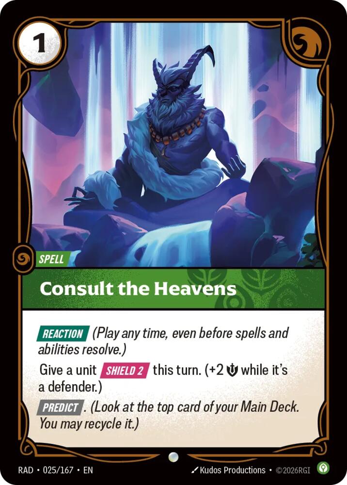 Consult the Heavens (025/166 - Common) [Riftbound TCG: Vendetta]