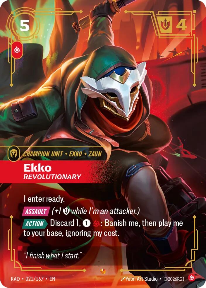 Ekko - Revolutionary (021/167 - Epic) [Riftbound TCG: Radiance]