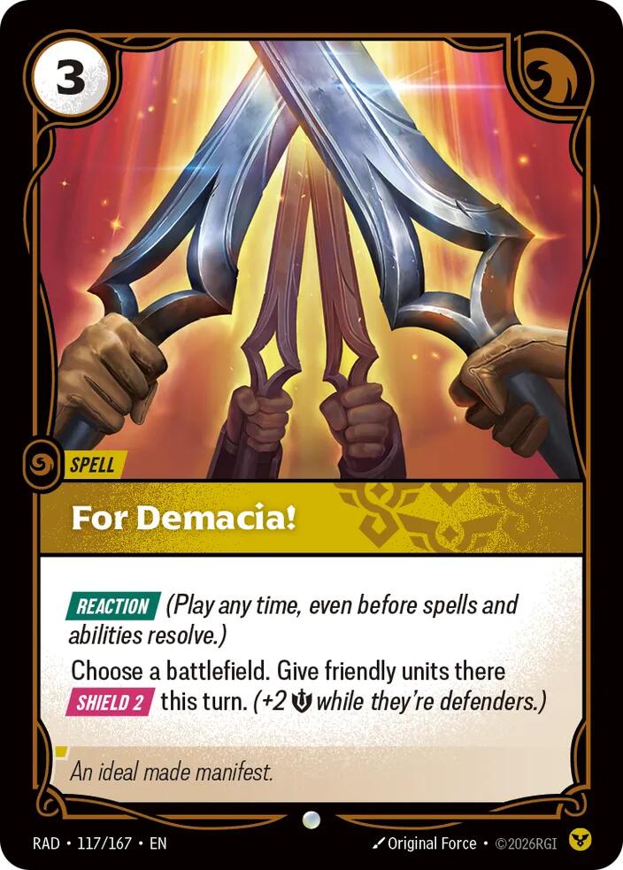 For Demacia! (117/166 - Common) [Riftbound TCG: Vendetta]