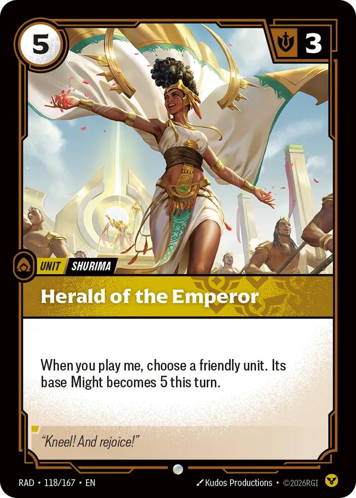 Herald of the Emperor (118/166 - Common) [Riftbound TCG: Vendetta]