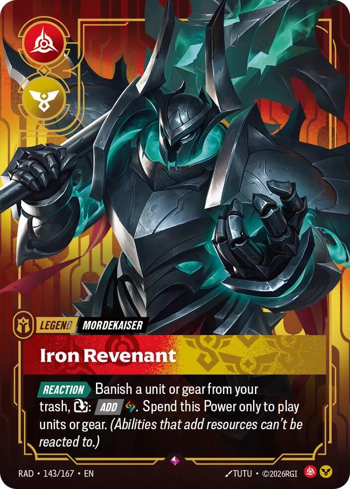 Mordekaiser - Iron Revenant (143/167 - Rare) [Riftbound TCG: Radiance]