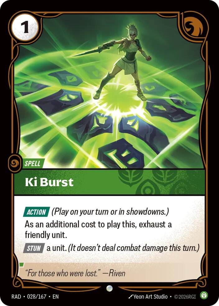 Ki Burst (028/166 - Common) [Riftbound TCG: Vendetta]