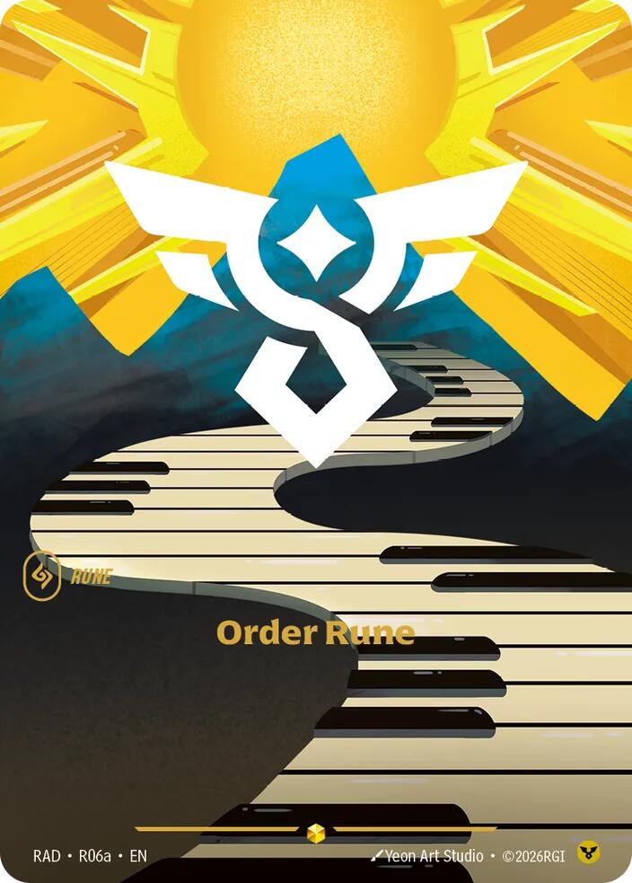 Order Rune (R06a - Alternate) [Riftbound TCG: Radiance]