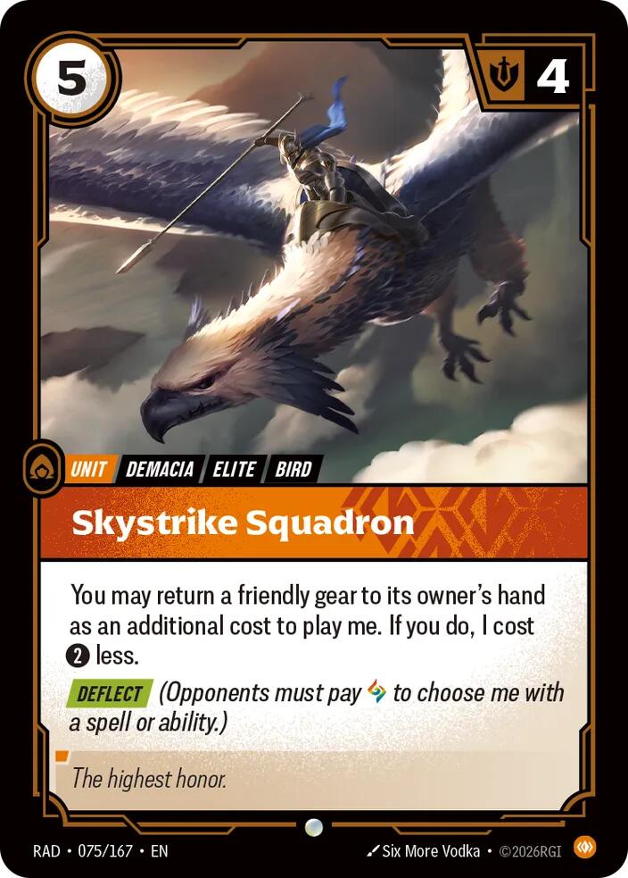 Skystrike Squadron (075/166 - Common) [Riftbound TCG: Vendetta]