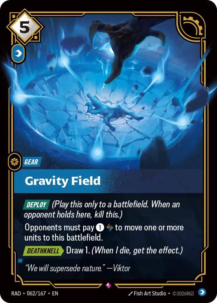 Gravity Field (062/167 - Rare) [Riftbound TCG: Radiance]
