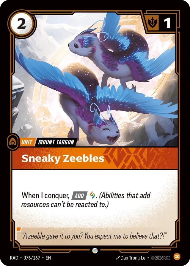 Sneaky Zeebles (076/166 - Common) [Riftbound TCG: Vendetta]
