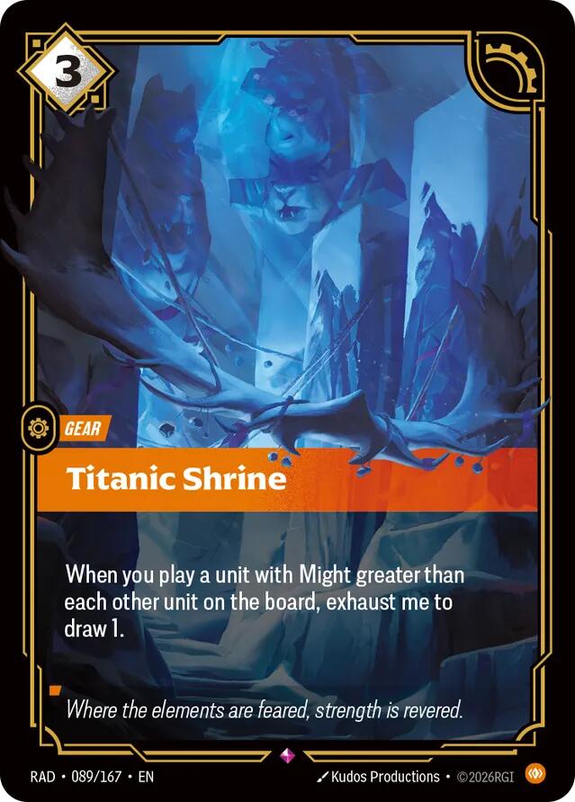 Titanic Shrine (089/167 - Rare) [Riftbound TCG: Radiance]