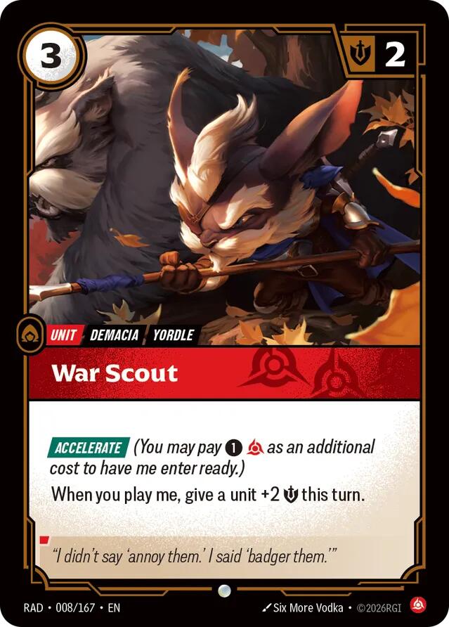 War Scout (008/166 - Common) [Riftbound TCG: Vendetta]