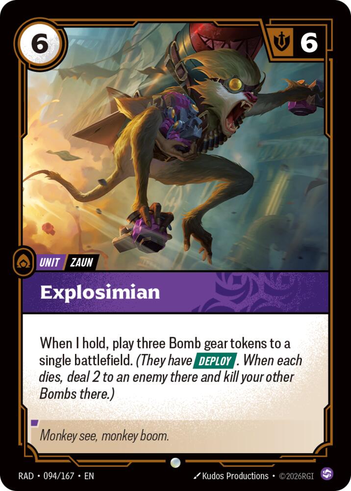 Explosimian (094/166 - Common) [Riftbound TCG: Vendetta]