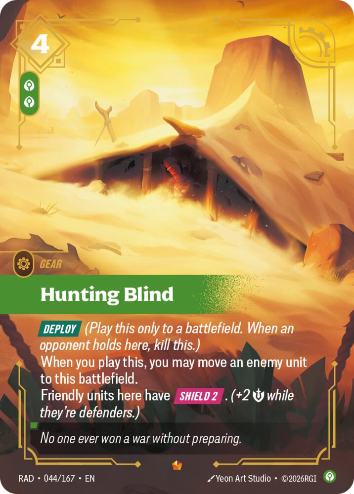 Hunting Blind (044/167 - Epic) [Riftbound TCG: Radiance]