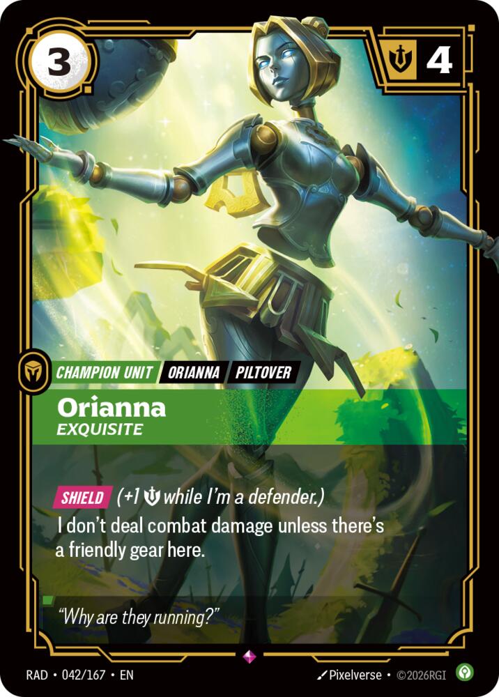 Orianna - Exquisite (042/167 - Rare) [Riftbound TCG: Radiance]