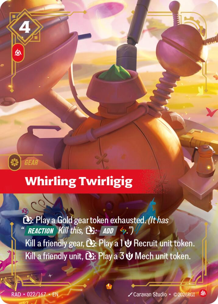 Whirling Twirligig (022/167 - Epic) [Riftbound TCG: Radiance]