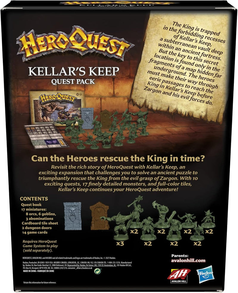 Hero Quest - Kellar's Keep Quest Pack