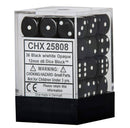 Chessex 36D6 Dice black/white