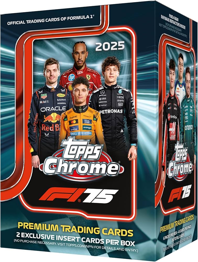 2025 Topps Chrome Formula 1 F1 Blaster Value Box
